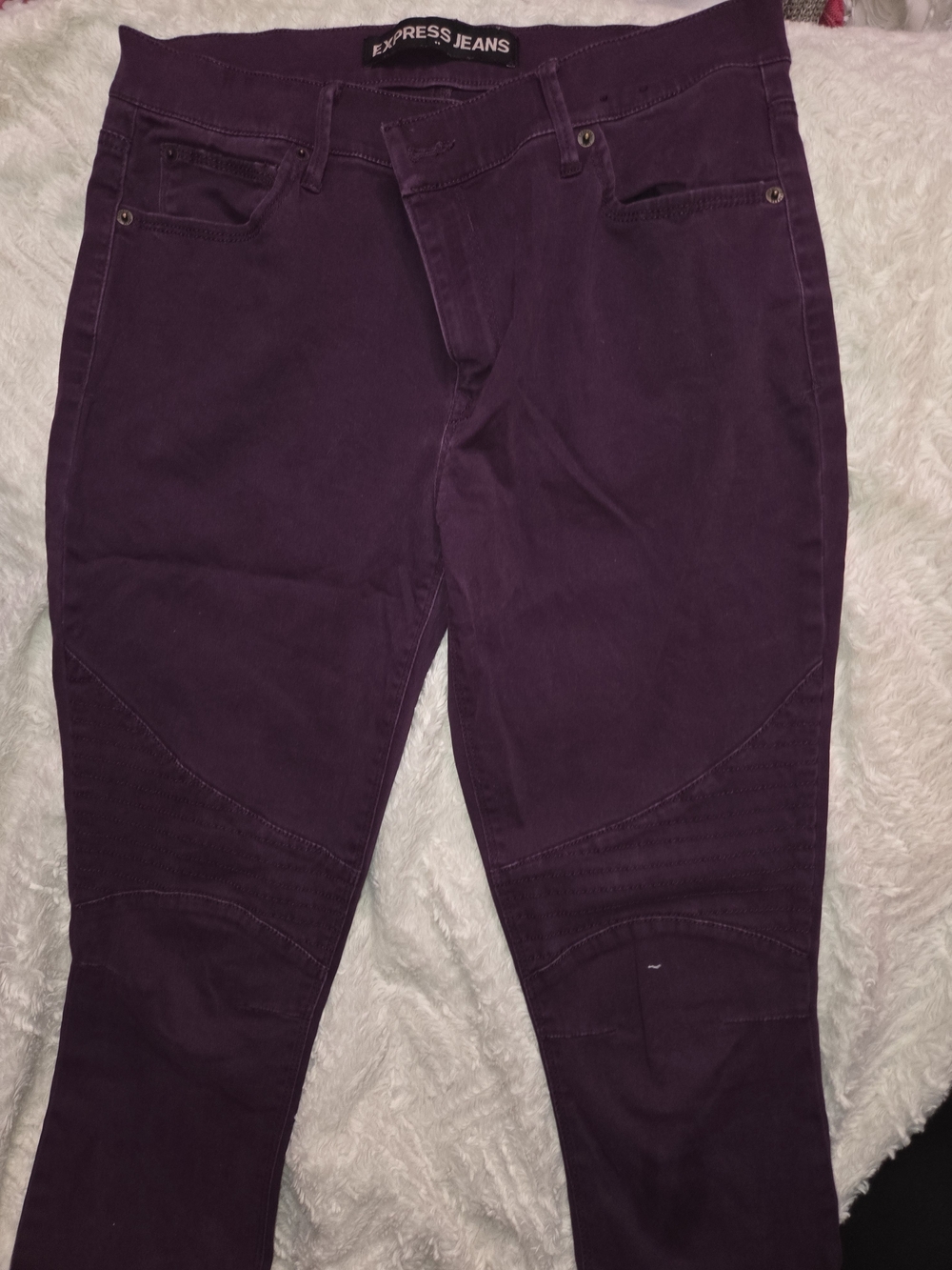 Express Women's Skinny Jeans in Deep Purple